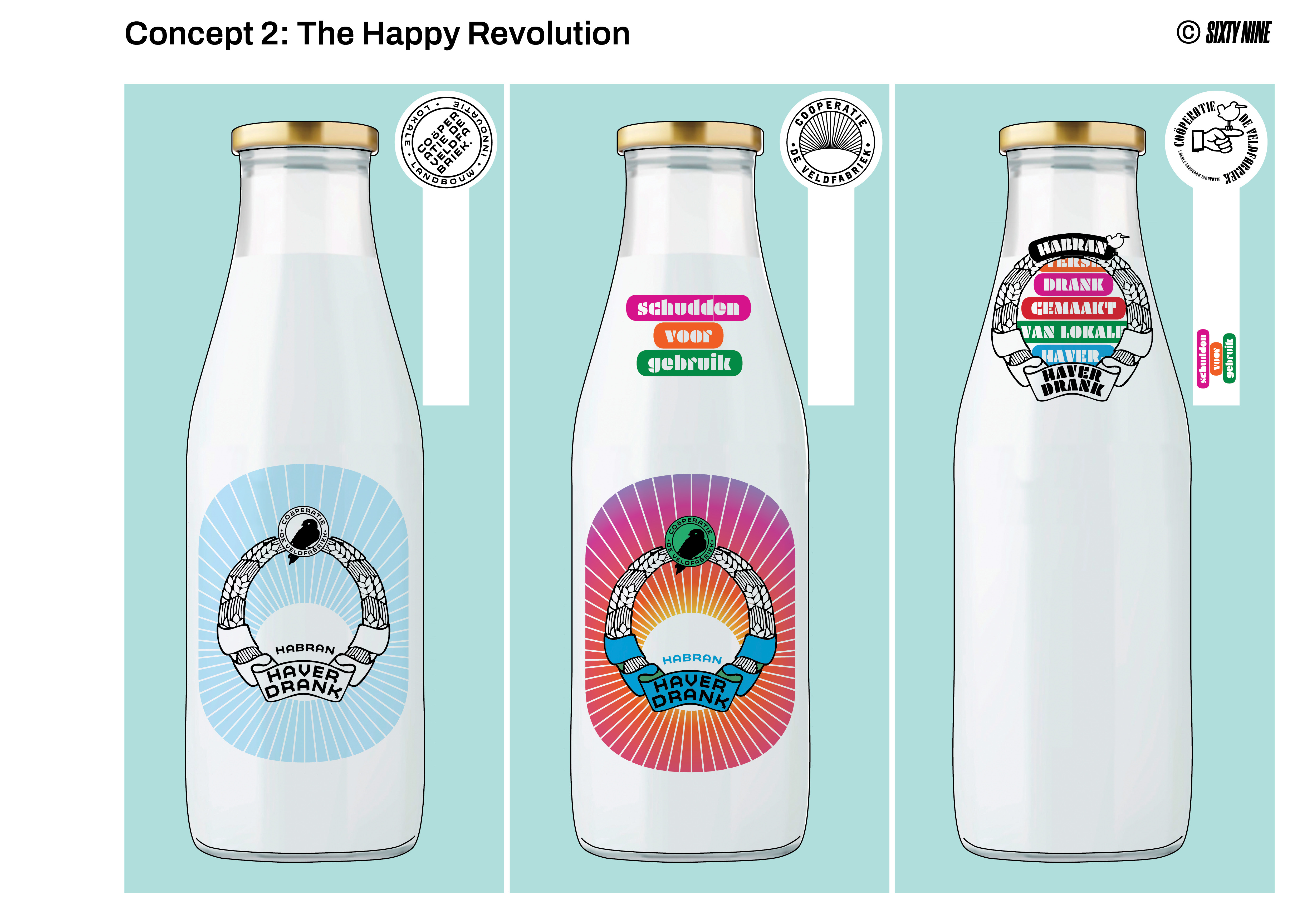 The happy revolution creative concept